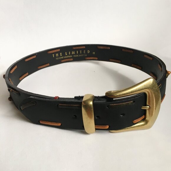 The Limited vintage leather high waisted belt - Picture 3 of 10